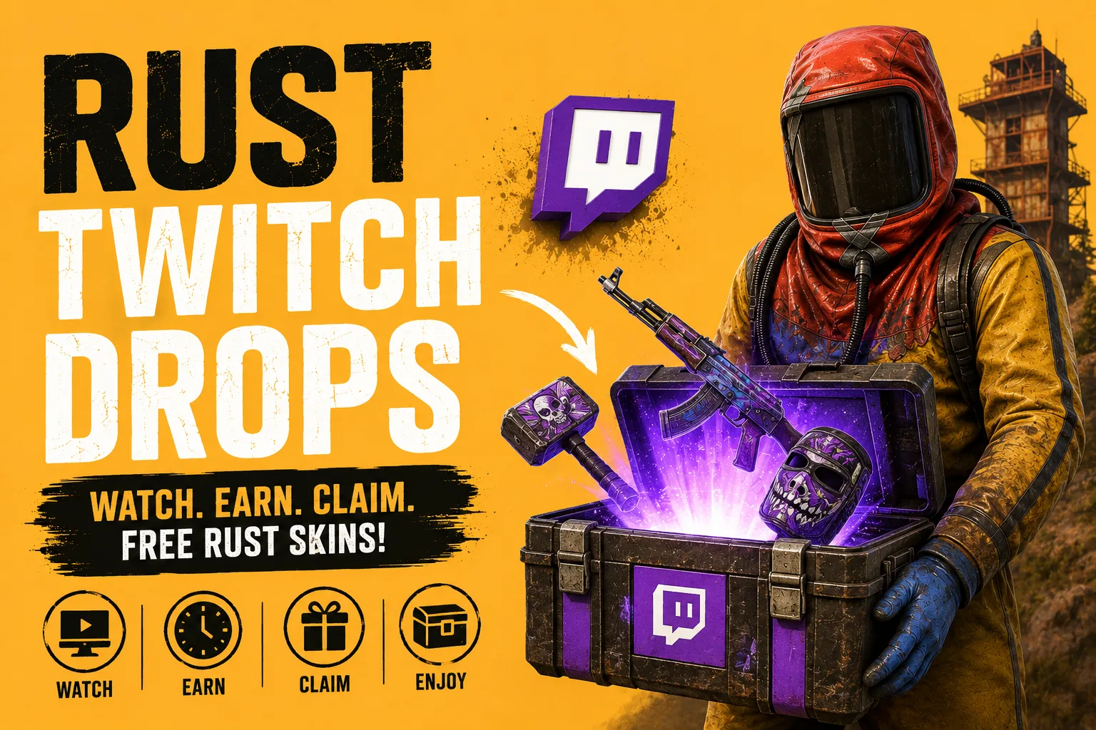 Rust Twitch Drops: How to Earn and Claim Free Rust Skins